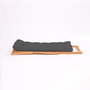 Hanah Home My007 - Juego de mesa y sillas de jardín de 3 piezas - Gris y Natural